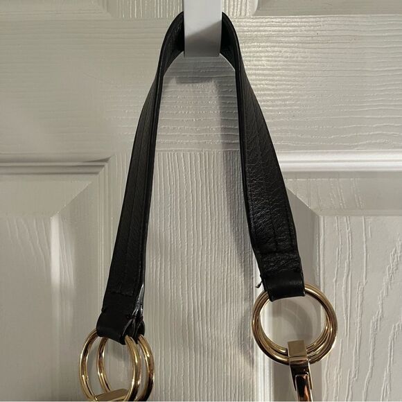 Jean Pierre Hobo Bucket Bag with Gold Accents - Picture 13 of 14